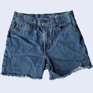 George 29 Denim Shorts Medium Blue Wash Five Pocket Casual